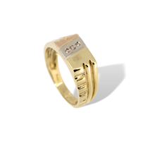 Ringe Idee Preziose dal 1987 Herr in Gelbgold Diamante 0.06 Ct IP.AK18M/28D - IP.AK18M/28D